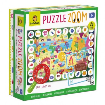 Puzzle Zoom 24τμχ Dinosaurs Ludattica 23164