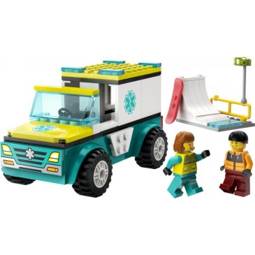 Emergency Ambulance & Snowboarder City Lego 60403