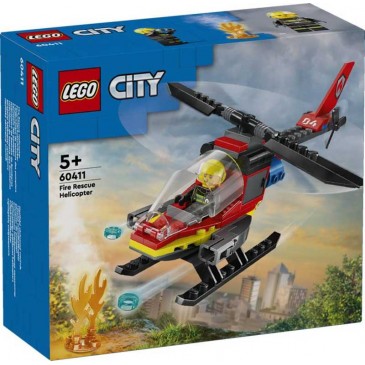 Fire Rescue Helicopter City Lego 60411