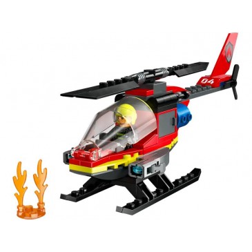 Fire Rescue Helicopter City Lego 60411