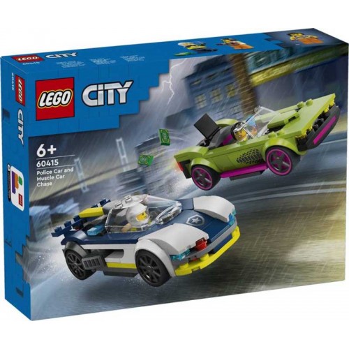 Police Car & Muscle Car Chase City Lego 60415