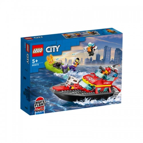 Fire Rescue Boat City Lego 60373