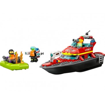 Fire Rescue Boat City Lego 60373