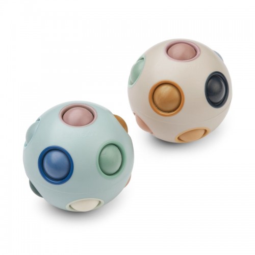 Fidget Puzzle Ball 2τμχ Ice Blue Multi Mix Liewood LW19349-2298