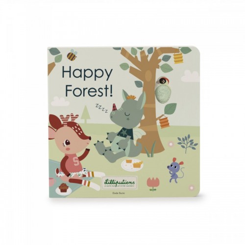 Βιβλιαράκι αφής & ήχων Happy Forest Lilliputiens 83475