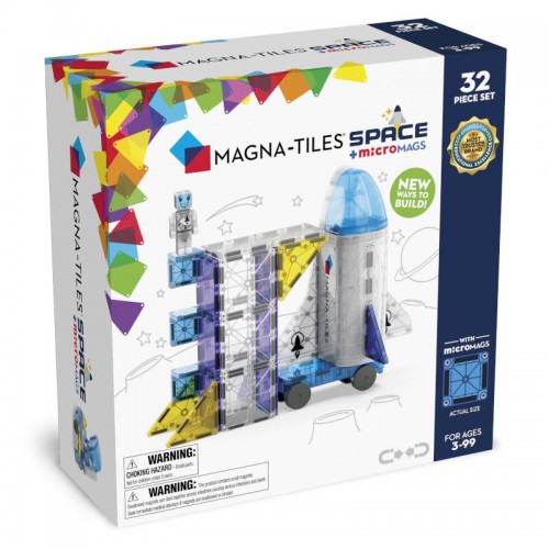 Μαγνητικό Παιχνίδι 32τμχ Space Magna Tiles 242032