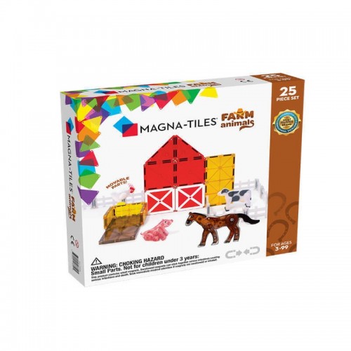 Μαγνητικό Παιχνίδι Κατασκευών Farm Animals 25τμχ Magna Tiles 22125