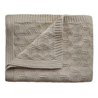 Βρεφική Πλεκτή Κουβέρτα Honeycomb Beige Mushie 2180334