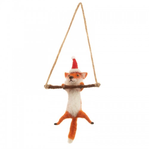 Χριστουγεννιάτικο Στολίδι Festive Fox Hanging Sass and Belle HOBXM085